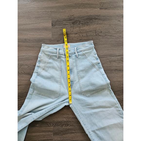 Mother Denim Women's The Wrapper Patch Springy Ankle Jeans Chill Pill Size 26 - Picture 14 of 16